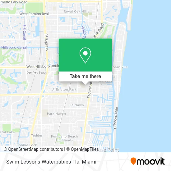 Swim Lessons Waterbabies Fla map