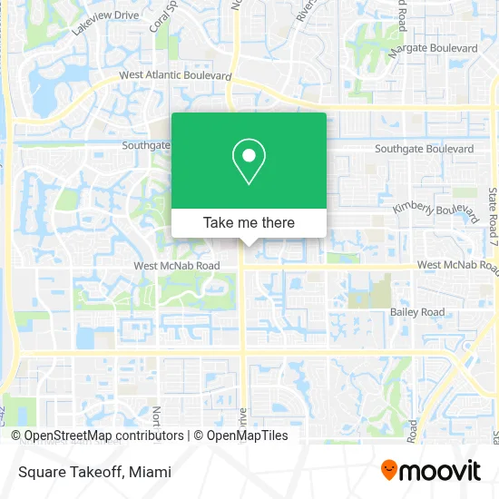 Square Takeoff map