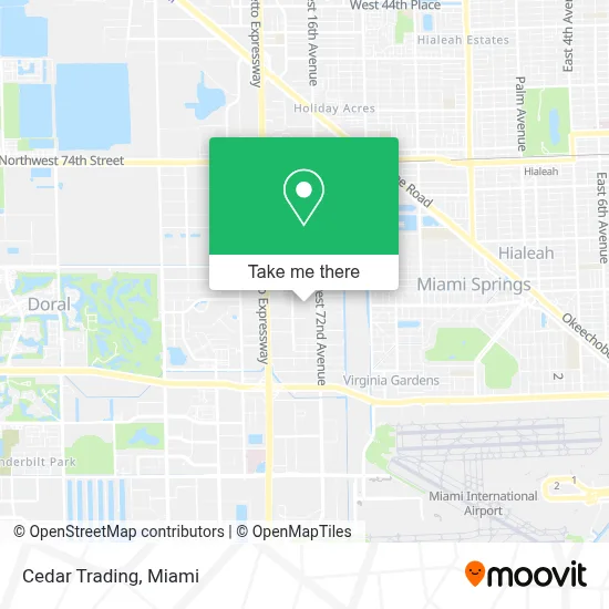 Cedar Trading map