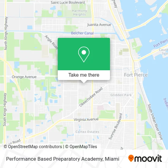 Performance Based Preparatory Academy map