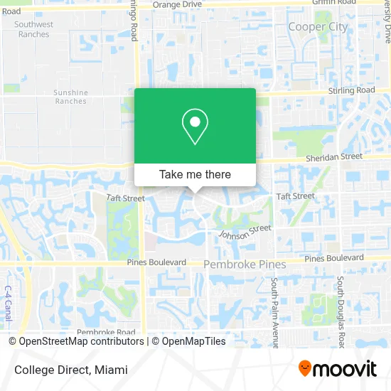 College Direct map