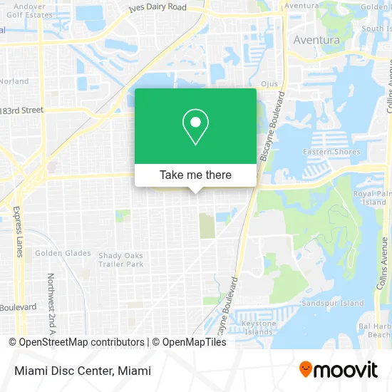 Miami Disc Center map