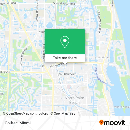 Golftec map