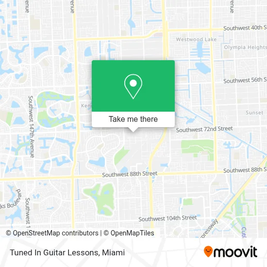 Tuned In Guitar Lessons map