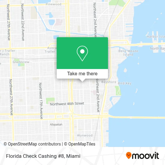 Florida Check Cashing #8 map