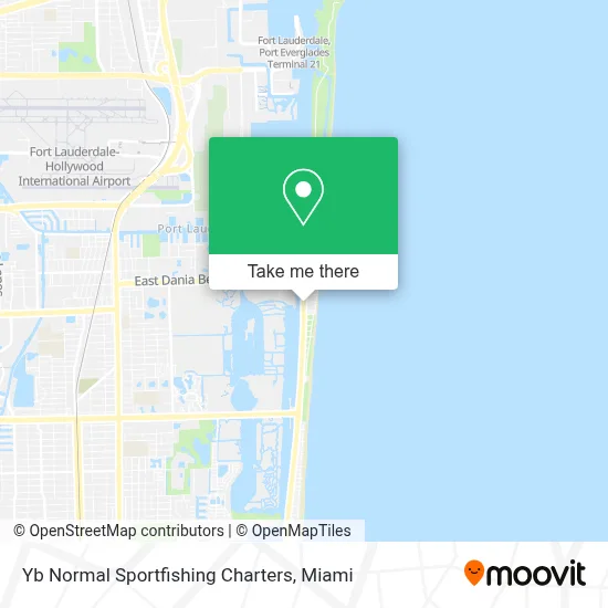 Yb Normal Sportfishing Charters map
