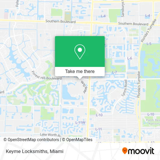 Keyme Locksmiths map