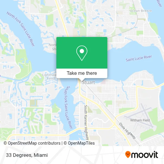 33 Degrees map