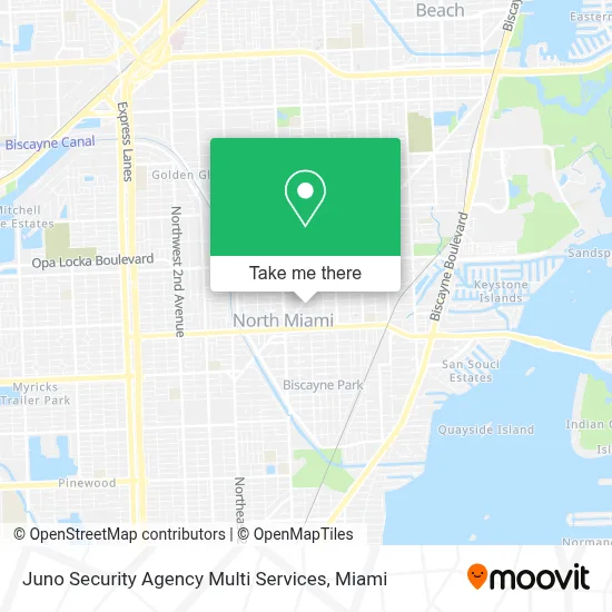 Juno Security Agency Multi Services map