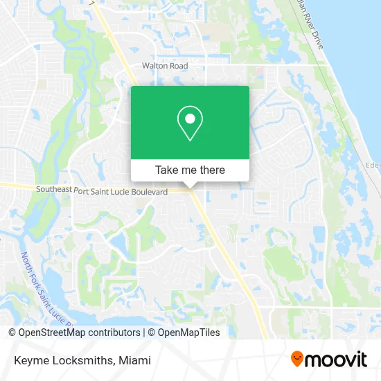 Keyme Locksmiths map