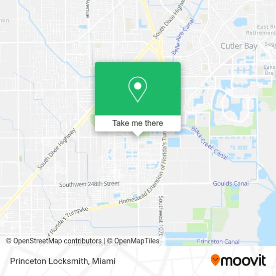 Princeton Locksmith map