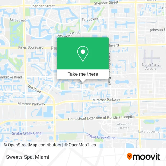 Sweets Spa map