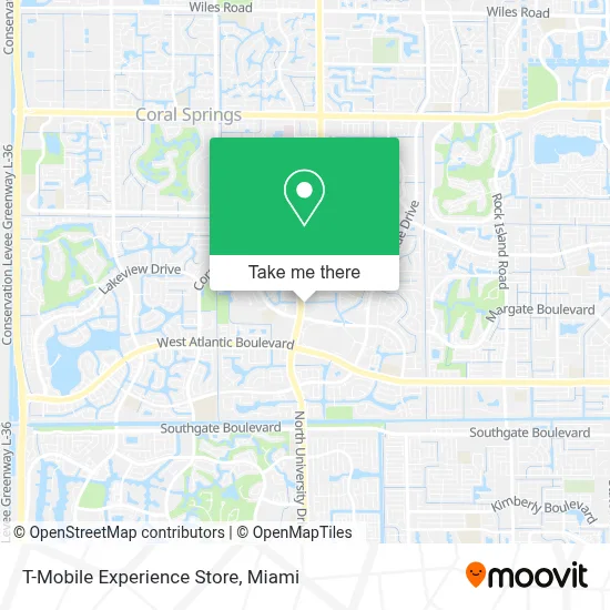T-Mobile Experience Store map