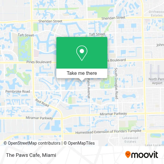 The Paws Cafe map