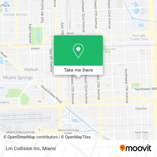 Lm Collision Inc map