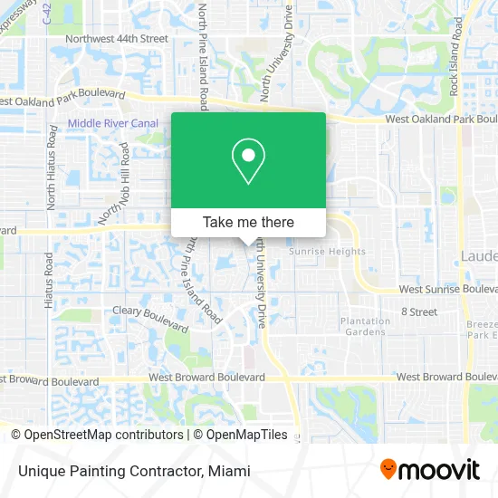 Unique Painting Contractor map