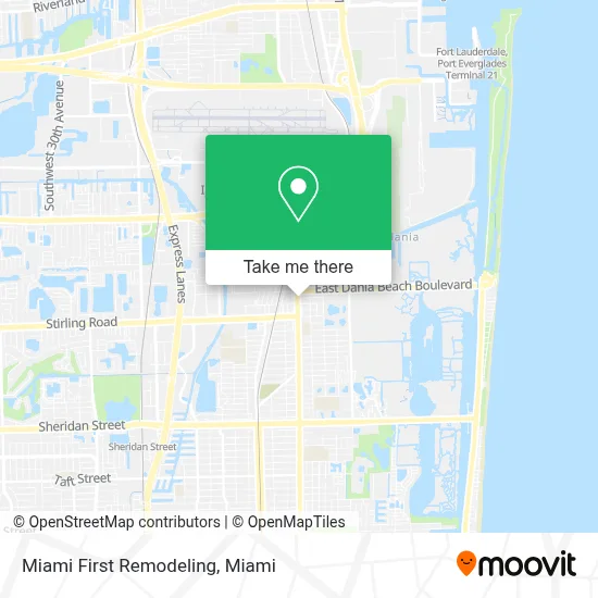 Miami First Remodeling map