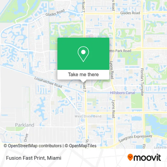 Fusion Fast Print map