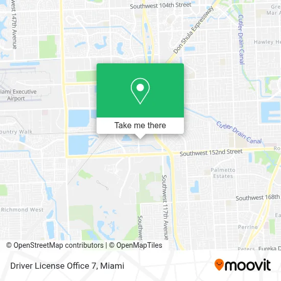 Driver License Office 7 map