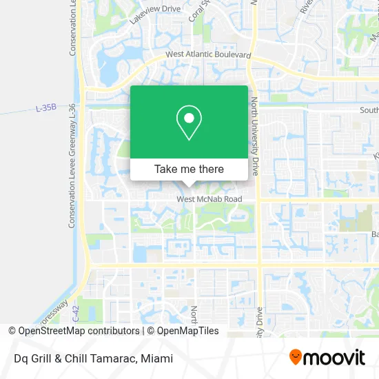 Dq Grill & Chill Tamarac map