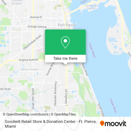 Goodwill Retail Store & Donation Center - Ft. Pierce map