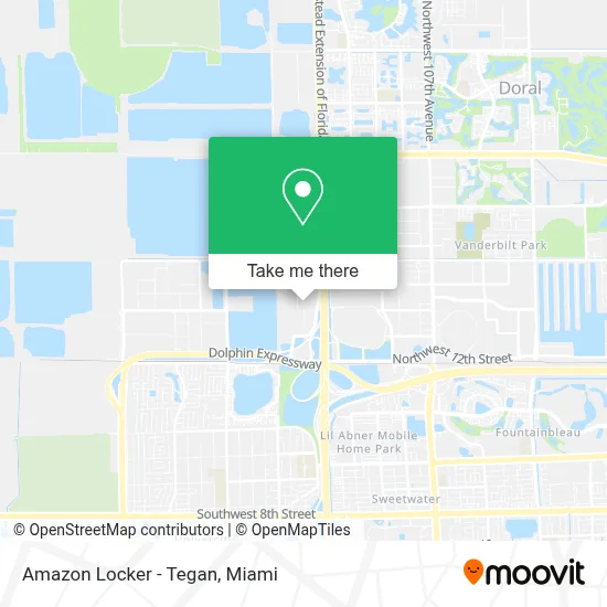 Amazon Locker - Tegan map