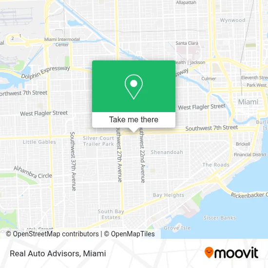 Real Auto Advisors map