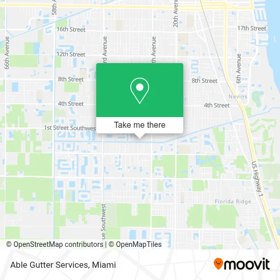 Able Gutter Services map