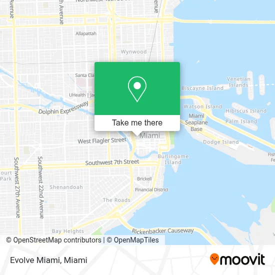 Evolve Miami map