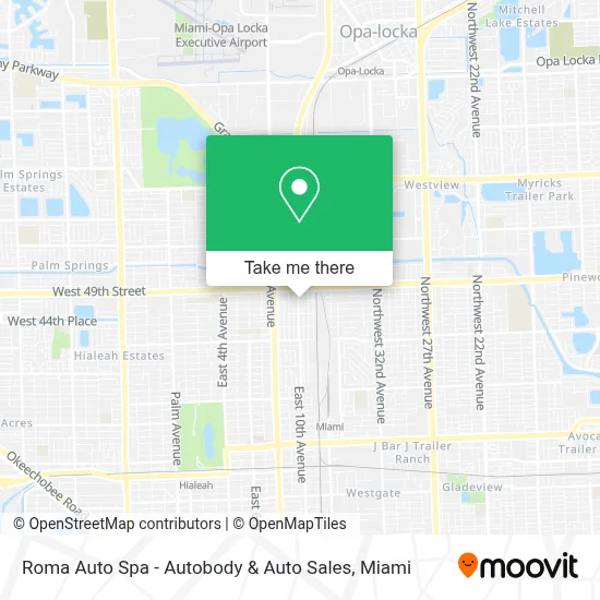 Roma Auto Spa - Autobody & Auto Sales map