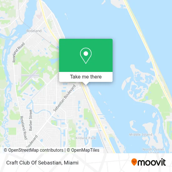 Craft Club Of Sebastian map