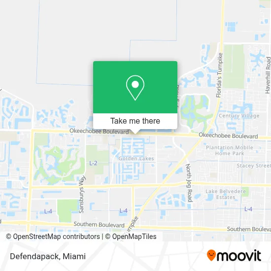 Defendapack map