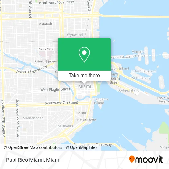 Papi Rico Miami map