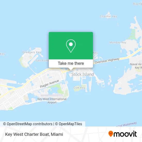 Key West Charter Boat map