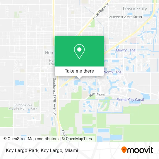 Key Largo Park, Key Largo map