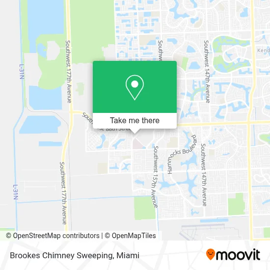 Brookes Chimney Sweeping map