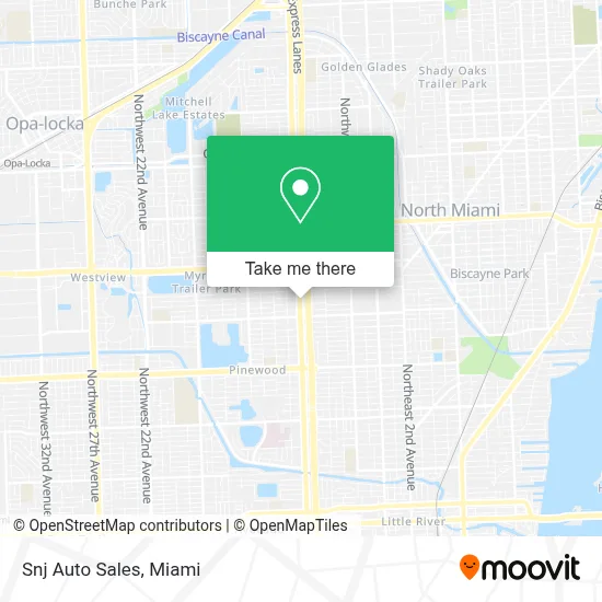 Snj Auto Sales map