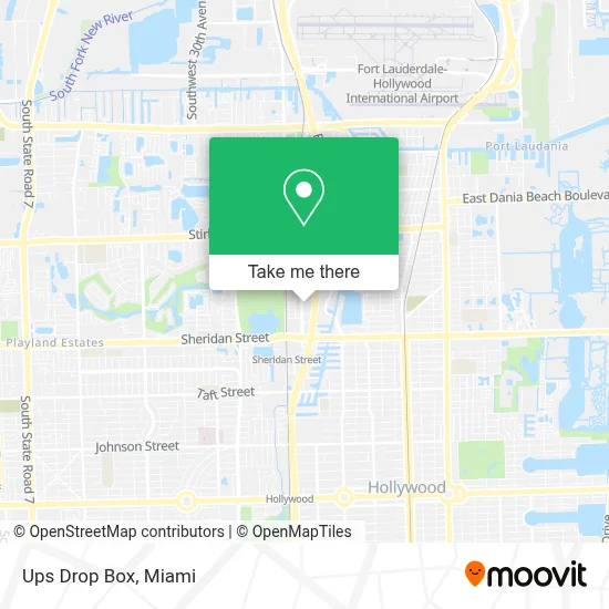 Ups Drop Box map