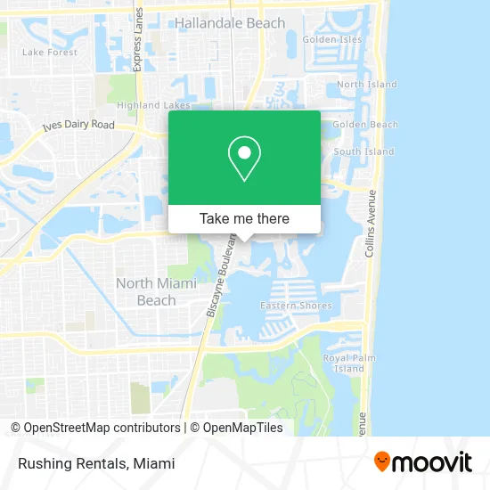 Rushing Rentals map