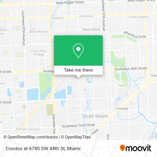 Condos at 6780 SW 44th St map