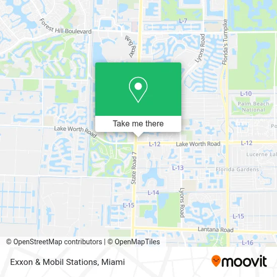 Exxon & Mobil Stations map