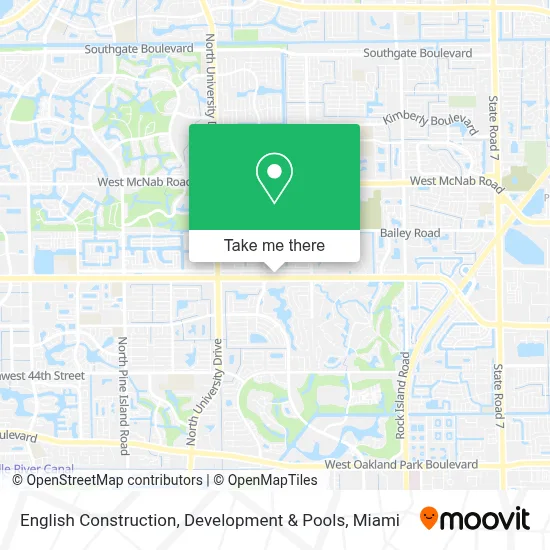 English Construction, Development & Pools map