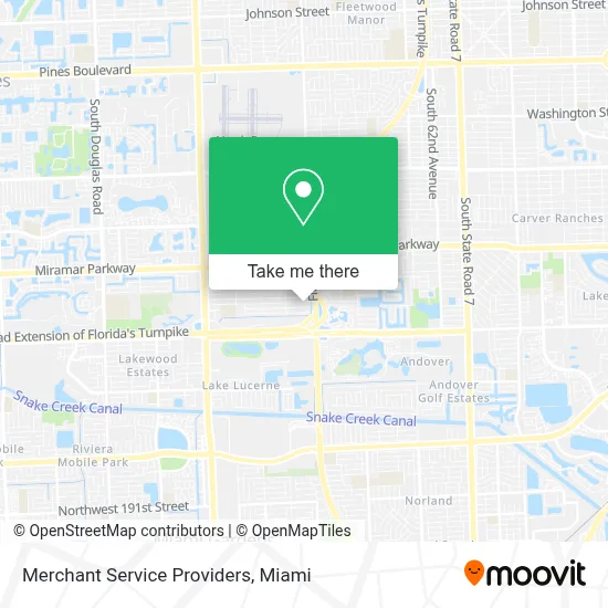Merchant Service Providers map