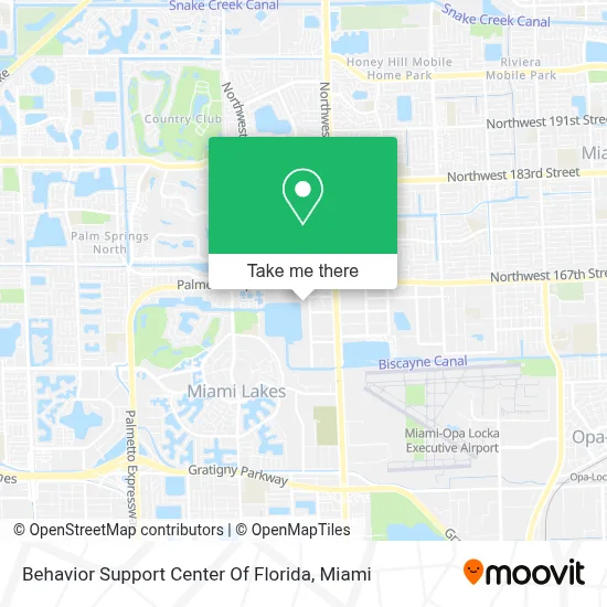 Behavior Support Center Of Florida map