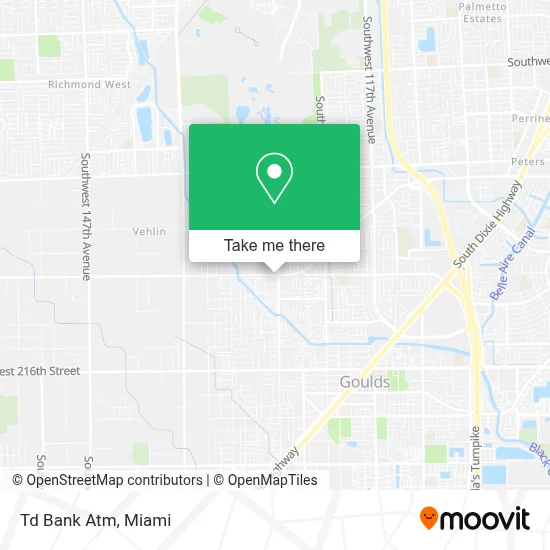 Td Bank Atm map
