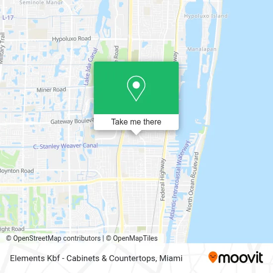 Elements Kbf - Cabinets & Countertops map