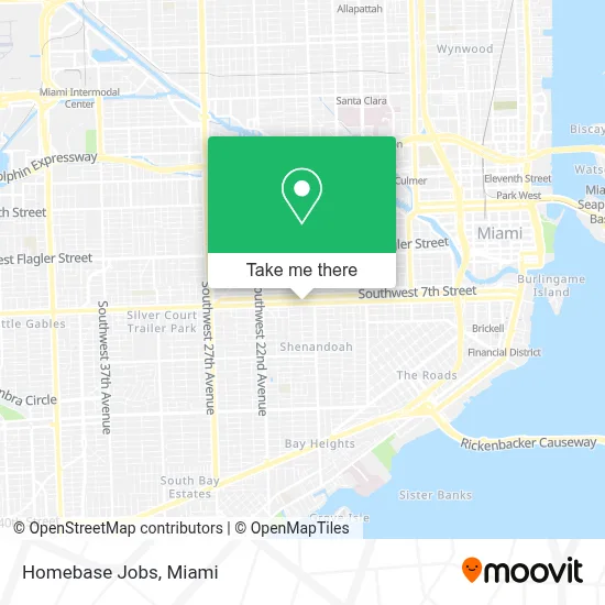 Homebase Jobs map