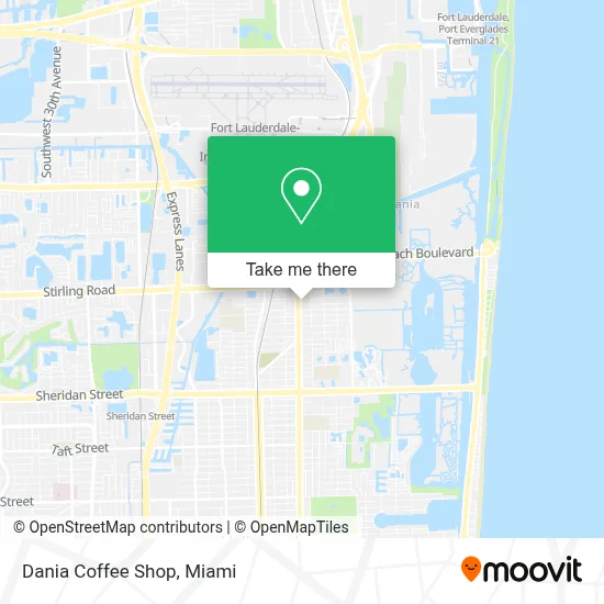Dania Coffee Shop map