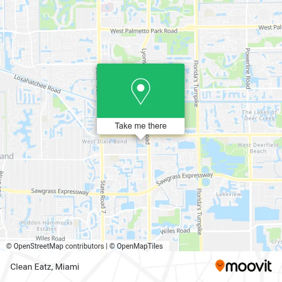 Clean Eatz map
