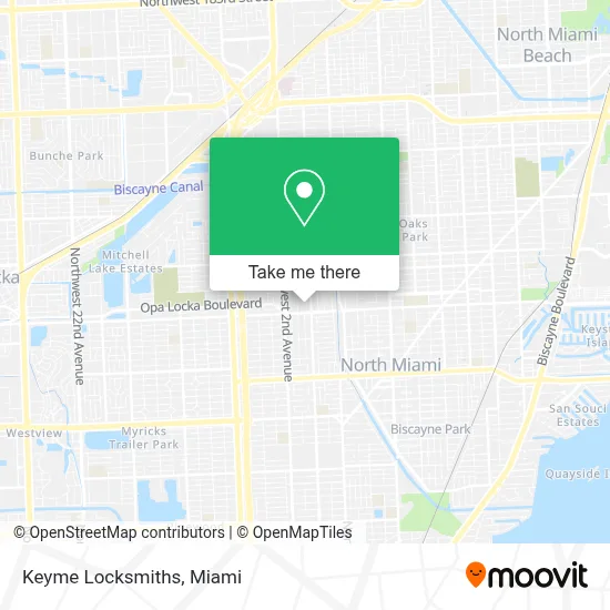 Keyme Locksmiths map